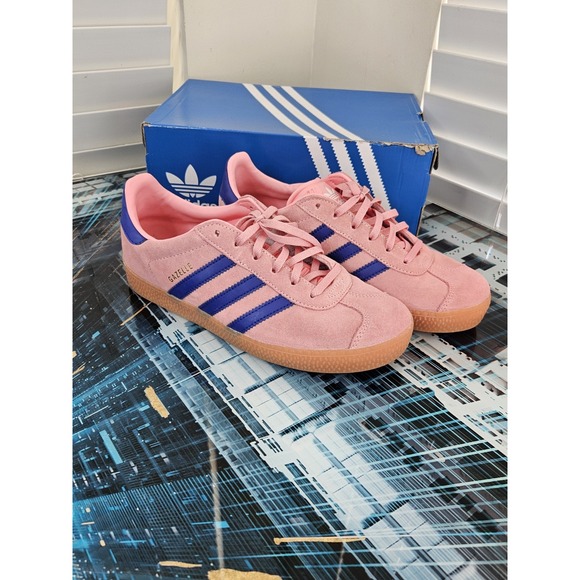 adidas Other - Adidas Gazelle J 'Semi Pink Spark Lucid Blue'  kids' Size 5.5  IG9153